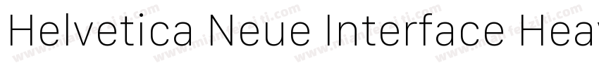 Helvetica Neue Interface Heavy字体转换